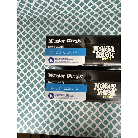 MONSTER MASH REMIX‎ Cereal 9.6oz Exp May 2024 CARMELLA CREEPER 2 Unopened Boxes - Picture 6 of 7